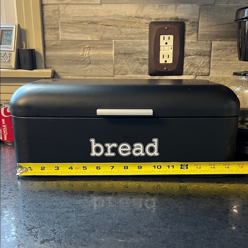 Modern Navy Metal Bread Box - Picture 5 of 7